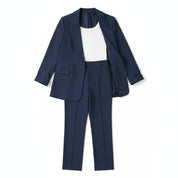 Tailored Blazer and Trouser Suit Set for Women