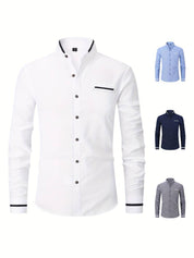 Ronan - Long-Sleeve Collar Shirt for Men