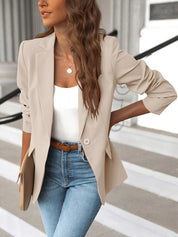 Women's Blazer - Tailored Fit with Notch Lapel Collar