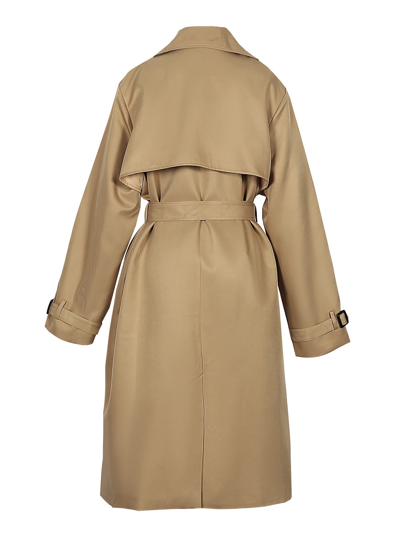 Women's Elegant Long Trench Coat - Windproof & Comfortable