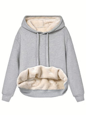 Unisex Plush-Lined Hoodie - With Drawstring Hood & Kangaroo Pocket