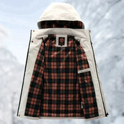 Men's Winter Jacket - With Hood and Flap Pockets