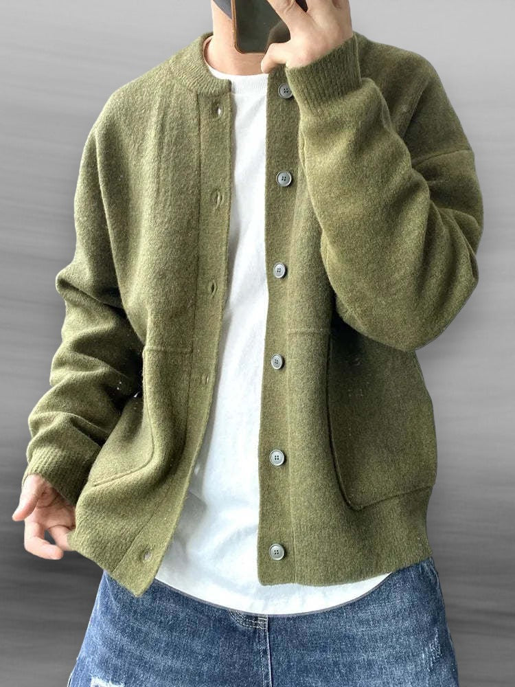 Men's Stylish Knitted Cardigan - Layering Essential