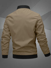 Letter Embroidered Bomber Jacket for Men | Zachary