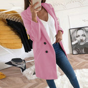 Women's Coat - Button Front with Pockets