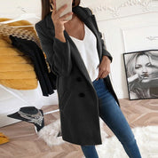 Women's Coat - Button Front with Pockets