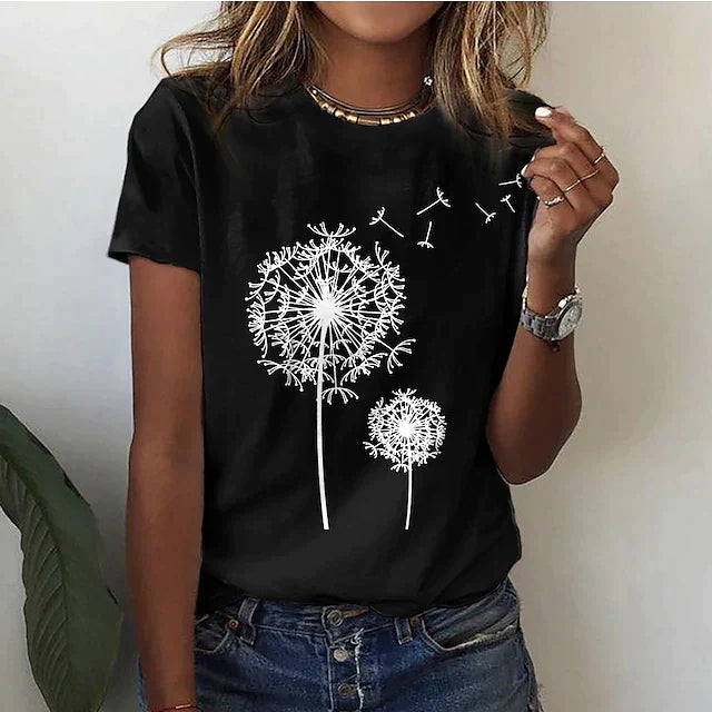 Casual Floral T-Shirt for Women
