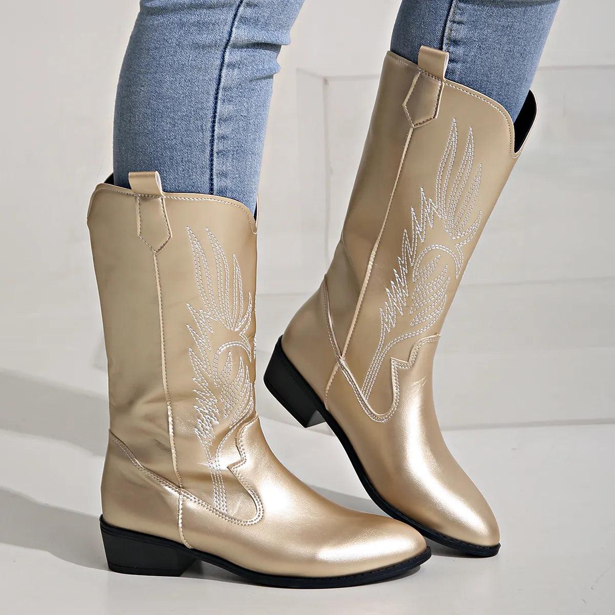 Women's Soft Western Cowboy Boots - Comfortable & Versatile