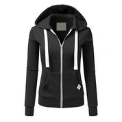 Women's Zip-Up Hoodie - Slim-Fit & Kangaroo Pocket