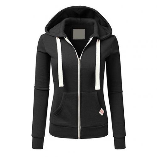 Women's Zip-Up Hoodie - Slim-Fit & Kangaroo Pocket