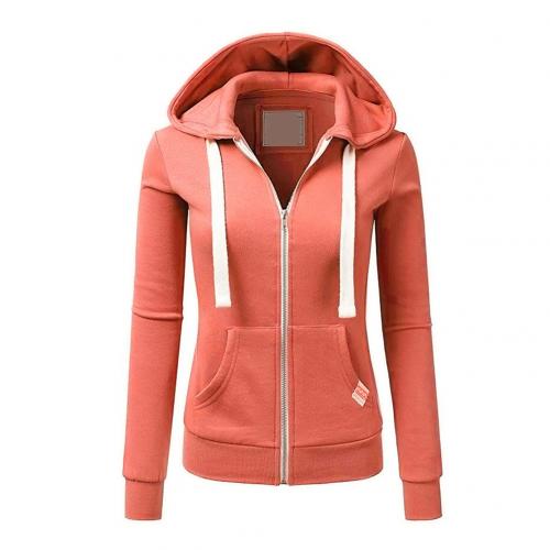 Women's Zip-Up Hoodie - Slim-Fit & Kangaroo Pocket