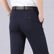 Men's Slim Fit Work Trousers - Flat Front Style