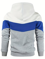 Men's Hoodie - Colour Block with Kangaroo Pocket
