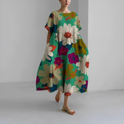 Chic and Stylish Loose Fit Printed Dress for Women