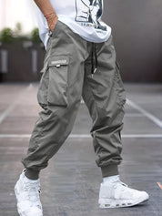 Tobias - Black Cargo Trousers for Men