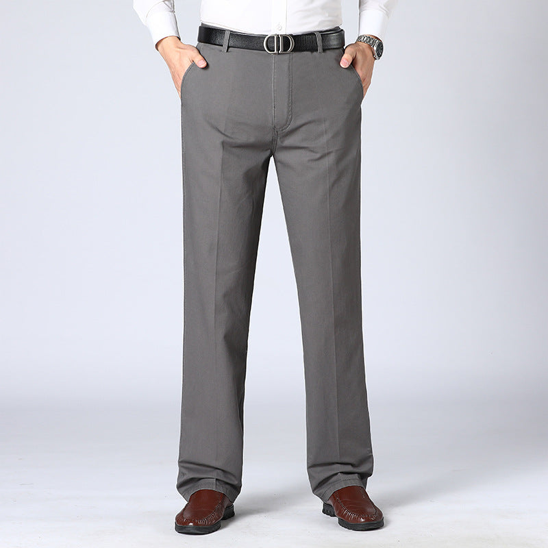 Men's Smart Work Trousers - Tailored & Pleated
