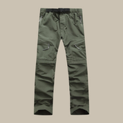 Men's Waterproof Trousers - Zip-Off Convertible with Zip Pockets