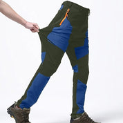 Men's Waterproof Trousers - Two-Tone with Zip Pockets & Articulated Knees