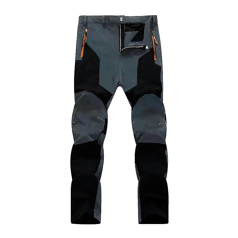 Men's Waterproof Trousers - Two-Tone with Zip Pockets & Articulated Knees