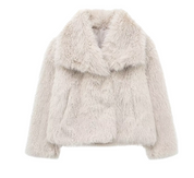 Women's Fur Winter Jacket - Elegant Outerwear