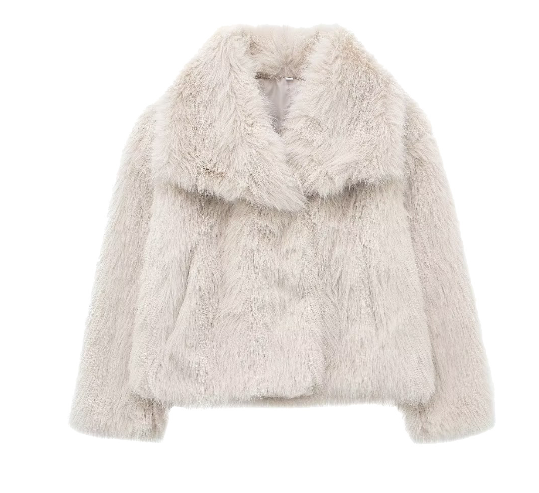Women's Fur Winter Jacket - Elegant Outerwear