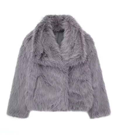 Women's Fur Winter Jacket - Elegant Outerwear