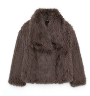 Women's Fur Winter Jacket - Elegant Outerwear