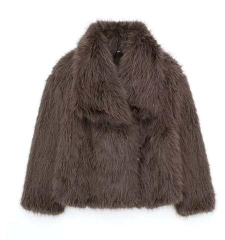 Women's Fur Winter Jacket - Elegant Outerwear