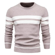 Men's Jumper – Crew Neck with Stripe Detail