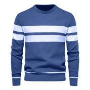 Men's Jumper – Crew Neck with Stripe Detail