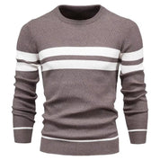 Men's Jumper – Crew Neck with Stripe Detail
