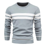 Men's Jumper – Crew Neck with Stripe Detail