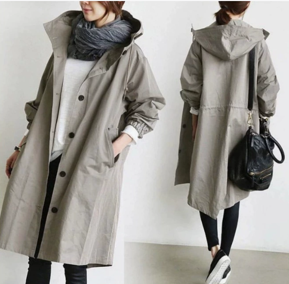 Women's Stylish Waterproof Coat - All-Weather Protection