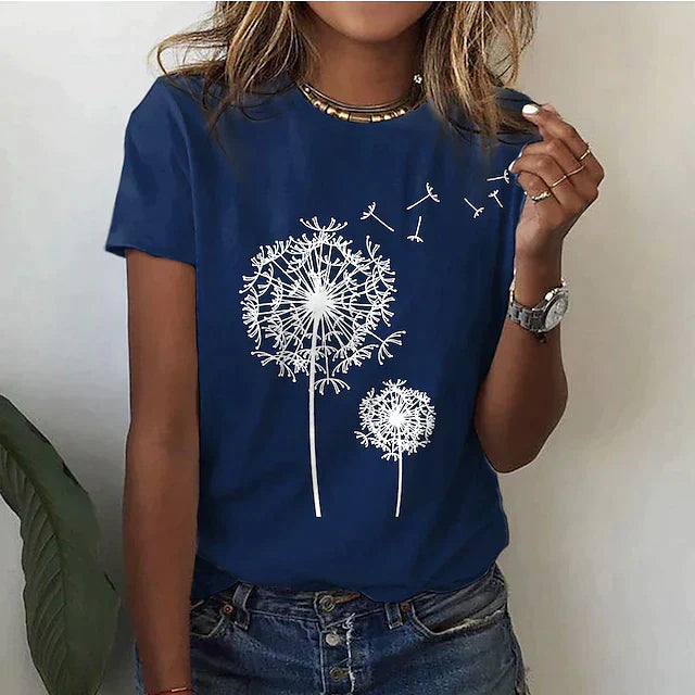 Casual Floral T-Shirt for Women