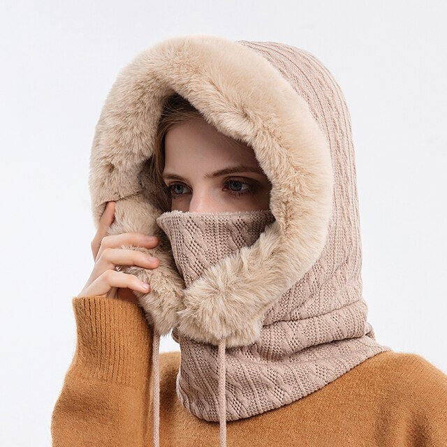 Women's Balaclava - Hooded with Face Mask