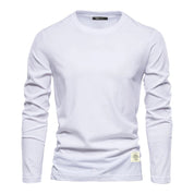 Men's Long Sleeve Top - Solid Crew Neck