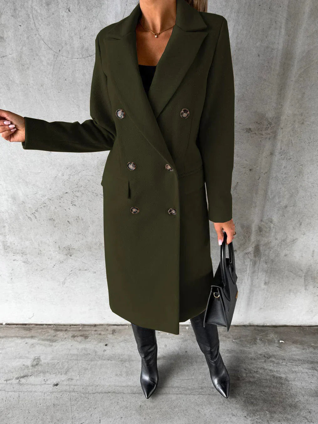 Women’s Coat – Double Breasted Longline