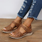 Comfortable Velcro Strap Orthopaedic Sandals with Cushioned Sole for Women