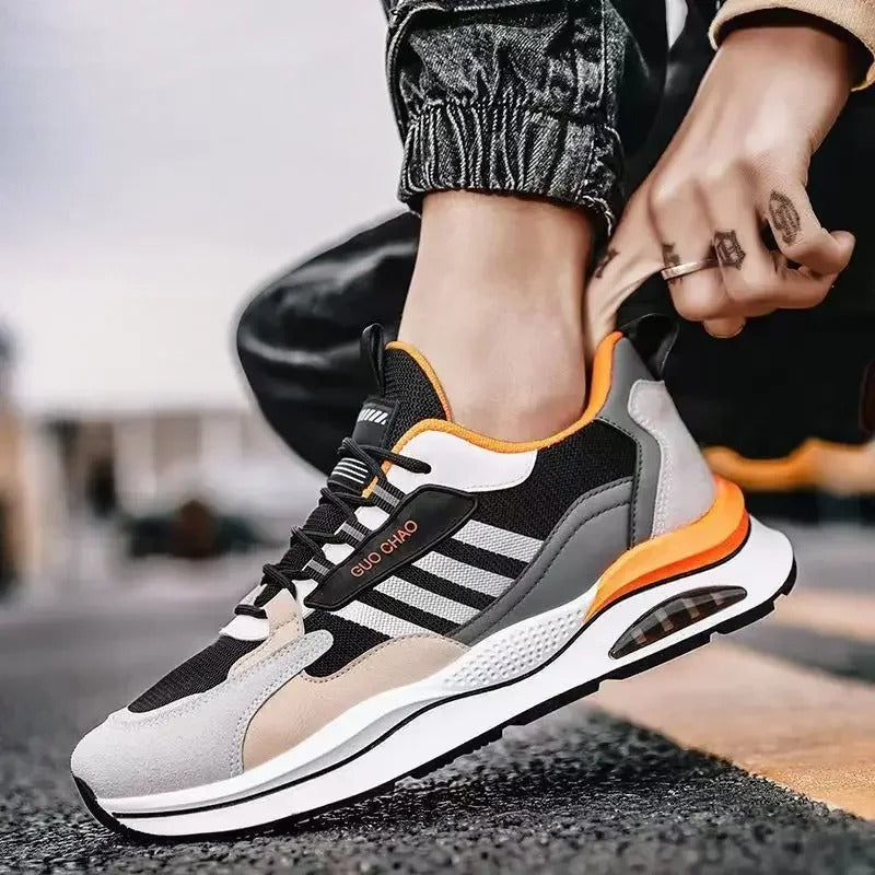 Men's Sports Trainers - Lace-Up with Air Cushion Sole