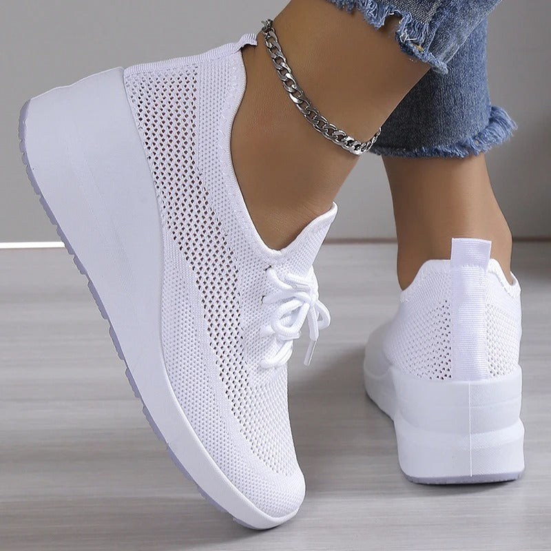 Comfortable and Breathable Mesh Slip-On Sneakers for Women