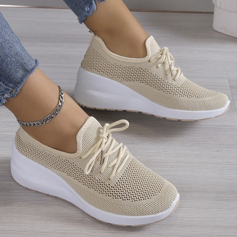Comfortable and Breathable Mesh Slip-On Sneakers for Women