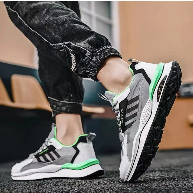 Men's Sports Trainers - Lace-Up with Air Cushion Sole