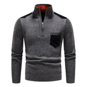 Men's Jumper - High Collar with Quarter-Zip
