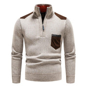 Men's Jumper - High Collar with Quarter-Zip