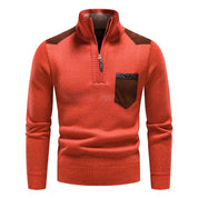 Men's Jumper - High Collar with Quarter-Zip
