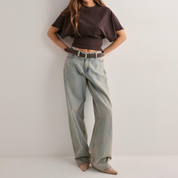 Women's Wide Sleeve T-shirt - Trendy & Fitted Waist