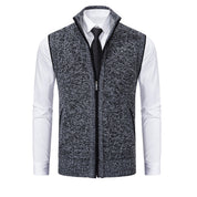 Men's Gilet - Stand Collar with Full Zip Fastening