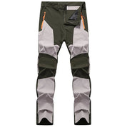 Men's Waterproof Trousers - Two-Tone with Zip Pockets & Articulated Knees