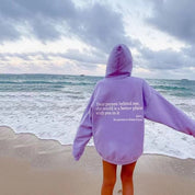 Unisex Hoodie - Slogan Print with Kangaroo Pocket