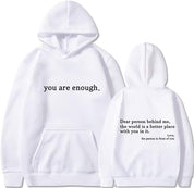 Unisex Hoodie - Slogan Print with Kangaroo Pocket
